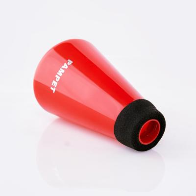 China Portable Lightweight Plastic Trumpet Practice Mute Dumb Trumpet for Beginners and Students Mini Trumpet Mutes Black Red Green for sale