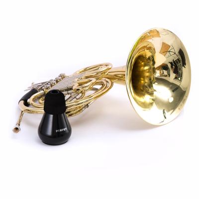 China Classic Hot Selling Frenchhorn Silencer Plastic Mute Light Musical Instruments French Horn Black Material Practice For Beginner Profession for sale