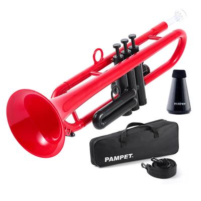 China New Design BB Trumpet Educational Musical Instrument Set Polymer Trumpets With Mute And Trumpet Carry Case Mouthpiece Set for sale