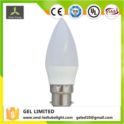 China 5 Watt C37 LED Candle Lamp with 350lm 260 Degree and E27 E26 B22 lamp base For Hotel for sale