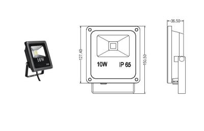 China Wasserdichtes LED Flutlicht im Freien 10w 800lm für Anschlagtafelbeleuchtung, Aluminium + PC zu verkaufen