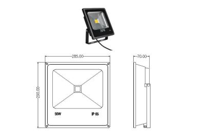 China Hohe Helligkeit 30Watt IP 65 führte Flutlampe mit HPS-Licht, 225*240*50mm zu verkaufen