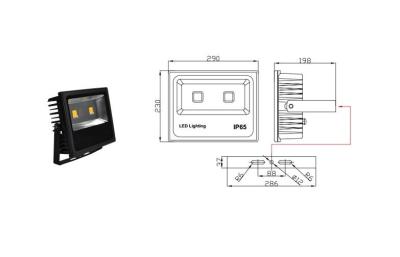 Chine Projecteur extérieur 80 W, projecteur mené de l'intense luminosité LED de sécurité à vendre