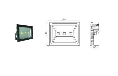 Chine l'éclairage du panneau d'affichage 150w a mené le projecteur extérieur avec l'enveloppe en aluminium de moulage en matrice à vendre