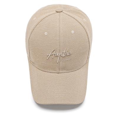 China breathable & Custom Made Logo Baseball Cap Waterproof Baseball Hat With Embroidery Logo Cotton Baseball Cap Adult Outdoor for sale