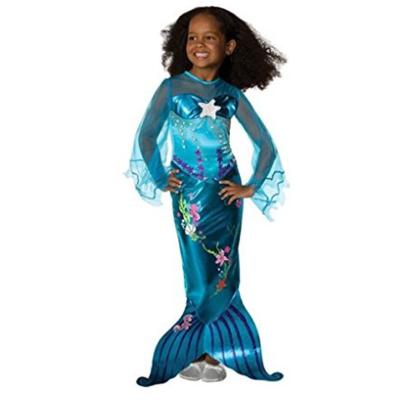 China Hot Sale Costume Halloween Party Kids Sheath Long Princess Dress Mermaid Ariel Halloween Costumes For Girls for sale