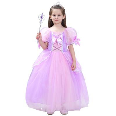 China Cosplay comic costume style breath the new sheath Sophia Rapunzel Princess Full length Deluxe Dress for sale