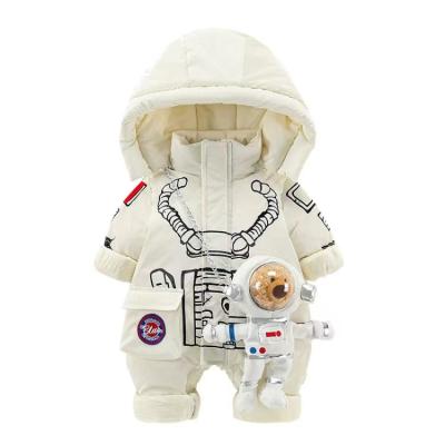 China Waterproof Newborn Baby Down Jackets Astronaut Space Costume Cosplay Bear Quilt Overalls For Kids Children Outdoor Clothing for sale