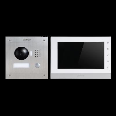 China Cloud Support/Original 2-wire kit IP VTK-VTO2000A-2-VTH1550CHW-2 Surveillance DAC support 4CH IPC Wi-Fi support 7 inch door control phone video intercom for sale