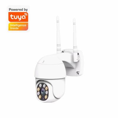 China Built-in Siren Tuya 3MP 4XZoom Starlight Face IR Detection Full Color Network Wireless WIFI AI PTZ Camera for sale