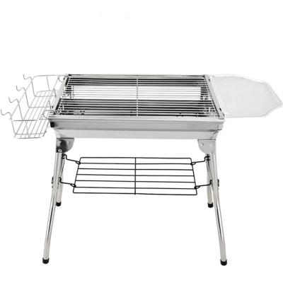 China Adjustable Size Factory Price Portable BBQ Grills High Quality Stainless Steel Outdoor Charcoal Party BBQ Grills 3-5 for sale