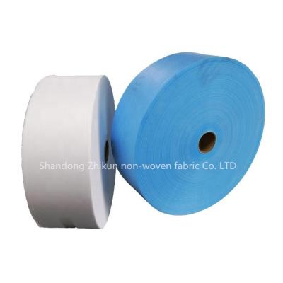 China Breathable 25g white/blue 30g SS spunbond non woven fabric /175mm 185mm factory spunbond non woven fabric for making face mask material for sale