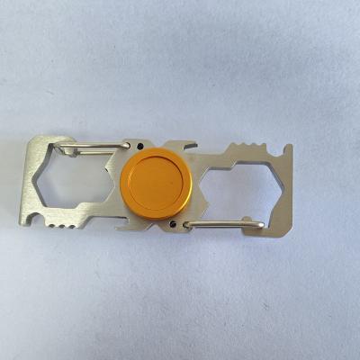 China Stir Spinner Stainless Steel Stirrer Spinner Multifunctional Key Chain Opener Outdoor Creative Gift for sale