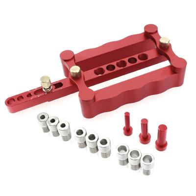 China Woodworking Jig Pocket Self-Centering Broaching Hole Lathe Kit Guide Wood Dowel Puncher Locating Tools Use For Carpentry for sale