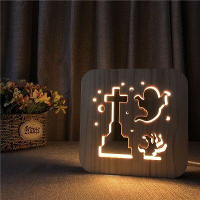 China Modern Hot Sale Decor Flower With Light Warm White Room Decorating Light Sandstone Decoration Light for sale