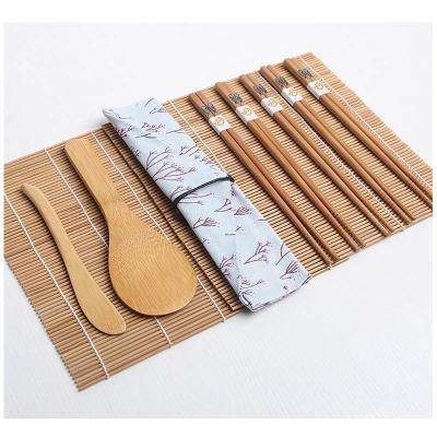 China Sustainable New Amazon Design Bamboo Sushi Making Kit Family Office Party Homemade Sushi Instrument For Food Lovers for sale