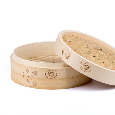 China Viable Custom Logo Mini Food Steamers Bamboo Steamer Favors for sale