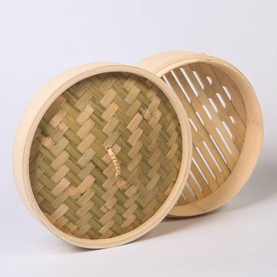 China 10 Inch Mini Bamboo Basket Steaming Basket Viable Chinese Food Steamer Basket For Sale Wooden Handmade Bamboo Steamers for sale