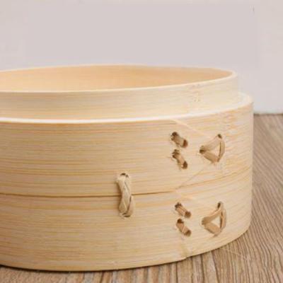 China Viable Custom Bamboo Steamer Basket Dimsum Adapter Ring Bamboo Food Steamer Plant Food Steamer for sale