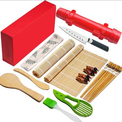 China Sustainable Amazon Hot Sale DIY Sushi Packing All In One Sushi Making Set With Bazooka for sale