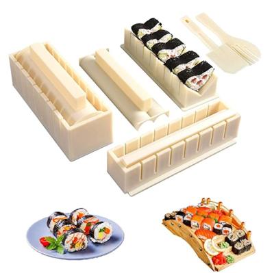 China Viable Factory Wholesale Sushi Set 10 Pieces Sushi Maker Plastic Tool for sale