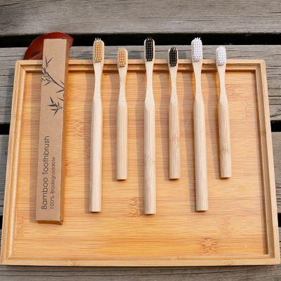 China Hot Selling Disposable Bamboo Toothbrush Case Bamboo Toothbrush Soft Toothbrush for sale