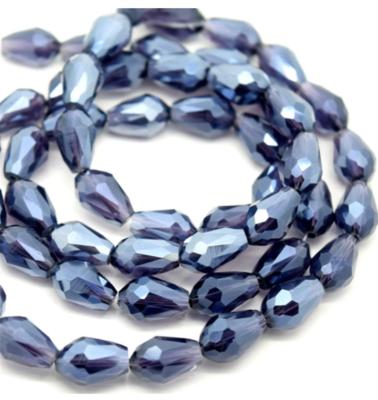 China Jewelry Making Teardrop DIY Faceted Glass Beads Rice Crystal Beads AB Color For DIY Jewelry Making for sale