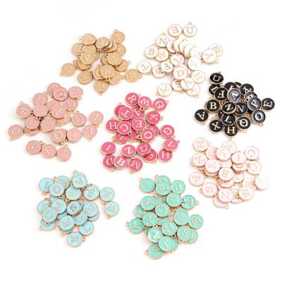 China DIY Jewelry Making DIY Charms Jewelry Accessories Dripping Alloy Double Sided Letter Dangling Other Loose Beads Other Outer Accessories (Old) for sale