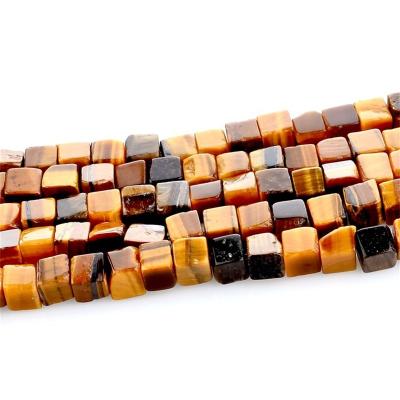 China Making Jewelry Necklace Bracelet Earring DIY Handmade Jewelry Accessories Natural Stone Material 4*4 Mm Multicolor Square Stone Beads Loose Beads Other Accessories for sale