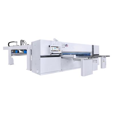 China Building Material Shops woodworking machinery double end table saw with machine sliding panel KS-832H for sale