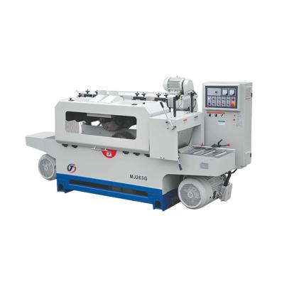 China Wood cutting MJ263G Automatic Multi Rip Saw Machine, Vertical Saw and Roll Feeding for sale