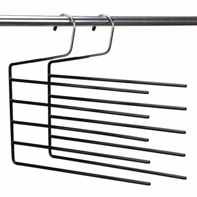 China Chrome 5-Tier Layer 5-Tier Hanger Panty Hanger Multifunctional Heavy Duty Luxury Multi Loose Rack for sale