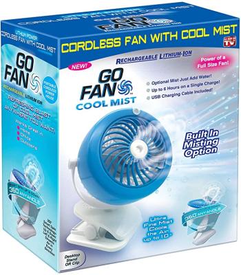 China Carry Wholesale USB Cool Mist Water Fan Mini Rechargeable Portable Water Spray Fan Easy Rotate for sale