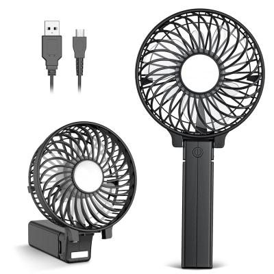 China Desktop Fan Easy Carry Mini Handheld USB Personal Portable Small Table Fan with USB Rechargeable Battery Operated Cooling Folding Electric Fan for sale