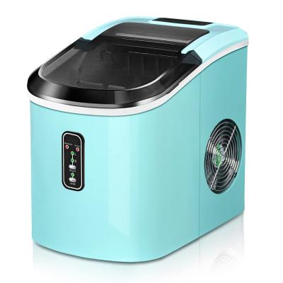 China Outdoor Ice Maker Machine Countertop 26 Pounds in 24 Hours 9 Cubes Ready in 6 Minutes Self-Clean Electric Drinking Ice Maker for sale