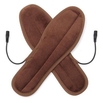 China Polyester/Carbon Fiber Winter Charging Insoles Usb Protection Electric Heated Heater Foot Warmer Boots Boots for sale