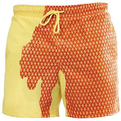 China QUICK DRY Men's Magic Color Changing Beach Trunks Summer Beach Swim Shorts Heat Sensitive Quick Dry for sale