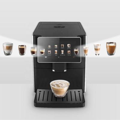 China Commercial Professional Smart Touch Screen Full Automatic Espresso Coffee Vending Maker Machine with Grinder for sale