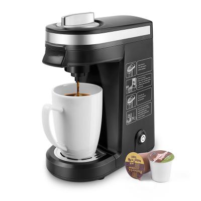 China Portable Mini Household Outdoor Automatic Brewer Single Cup Coffee Maker Capsule 2 in 1 Single Serve K Cup Coffee Maker Machine for sale