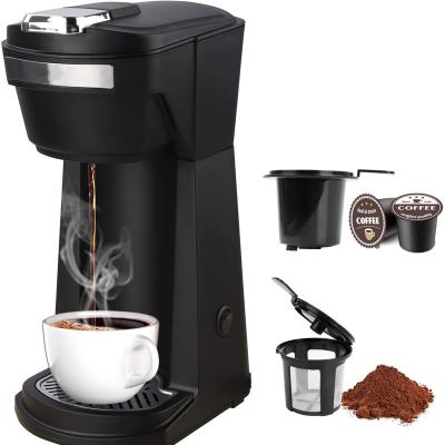 China Portable Single Cup Coffee Maker Home Office Travel Brewer Capsule Single Serve K-Cup Coffee Maker Machines For Pod Ground Coffee for sale