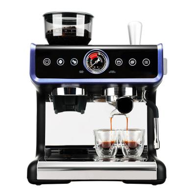 China Factory price commercial home commercial semi-automatic roaster espresso coffee maker machine with grinder for sale