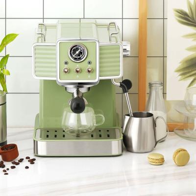 China Retro Designer Multifunctional Roasting Beans Commercial Wholesale Espresso Coffee Maker Machines With Grinder for sale