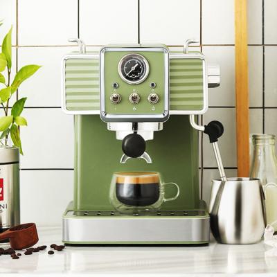 China Commercial Classic Retro Style Household Espresso Coffee Maker Machine for Cappuccino Latte Mocha for sale