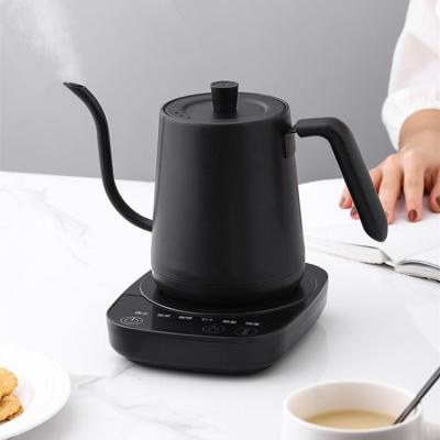 China Keep Warm Slim Automatic Coffee Gooseneck Tea Water Heater Smart Mouth Wooden Grain Factory Price Electric Kettle for sale