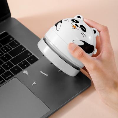 China New Cute Car Cartoon Design Mini Car Home Office Keyboard Table Crumb Sweeper Cleaning Desktop Vacuum Cleaner for sale