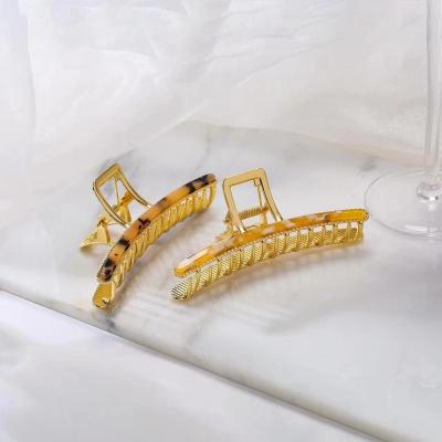 China Wholesale Hair Claw Shape Clips Stylish Daily Hair Accessories Hair Claw Acetate Hair Claw Clips for sale