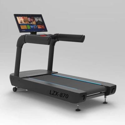 China Fitness center LZX-870T commercial gym machine treadmill with TV for sale for sale