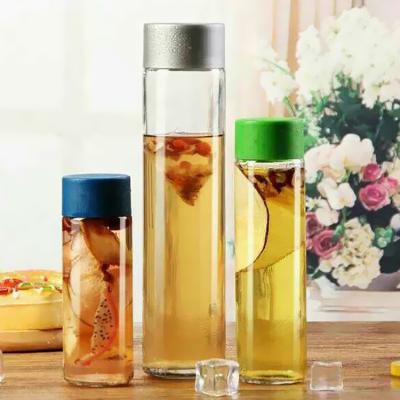 China Sustainable Factory Produced Customized Printing New Glass Water Bottle for sale