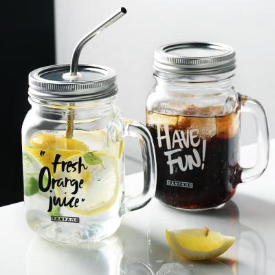 China Freshness Preservation Factory Manufactured Smooth Airtght Wholesale Mason Jar With Metal Straw for sale