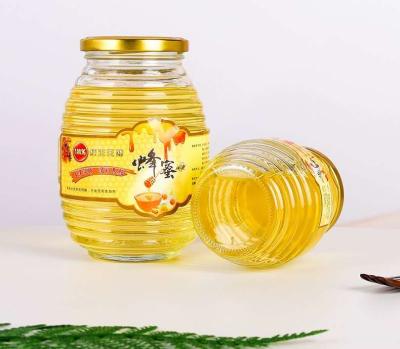 China Food Factory Manufactured Lead Free Food Grade Honey Jar Bottles for sale